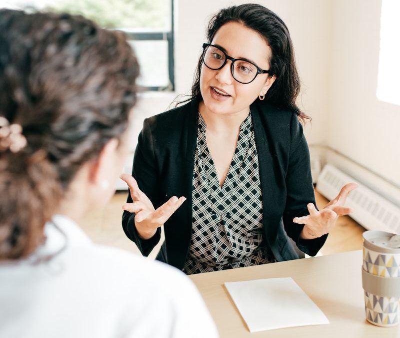 A professional consultation between business advisers